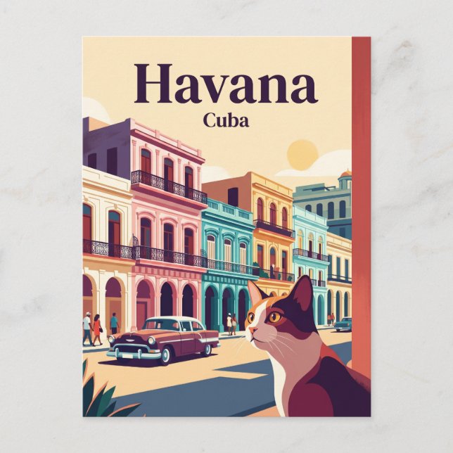 Havanna Kuba Vykort (Framsida)
