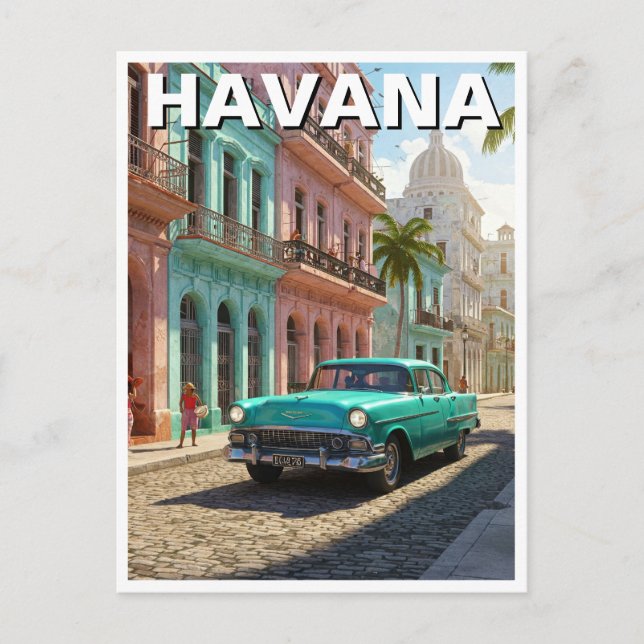 Havanna Kuba Vykort (Framsida)