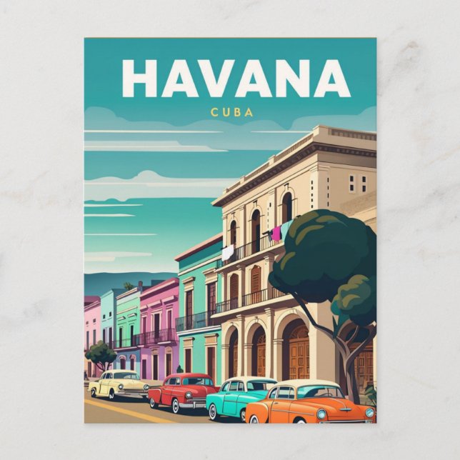 Havanna, Kuba - vykort för helgdag semester bild (Framsida)
