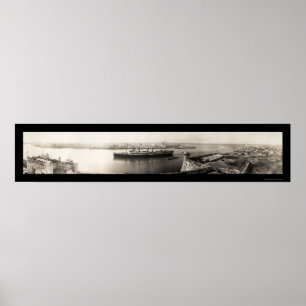Havanna, Kubas Frakt Photo 1913 Poster
