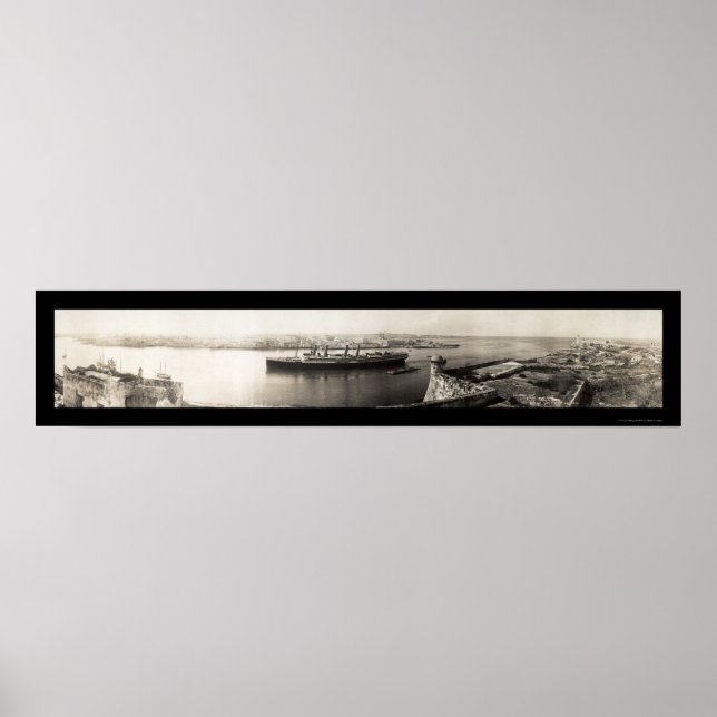 Havanna, Kubas Frakt Photo 1913 Poster (Framsidan)