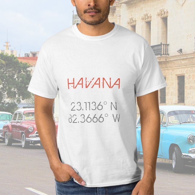 Havanna Longitud Latitude T Shirt (Skapare uppladdad)