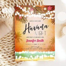 Havanna Nights Night i Havanna Beach Party Birthda