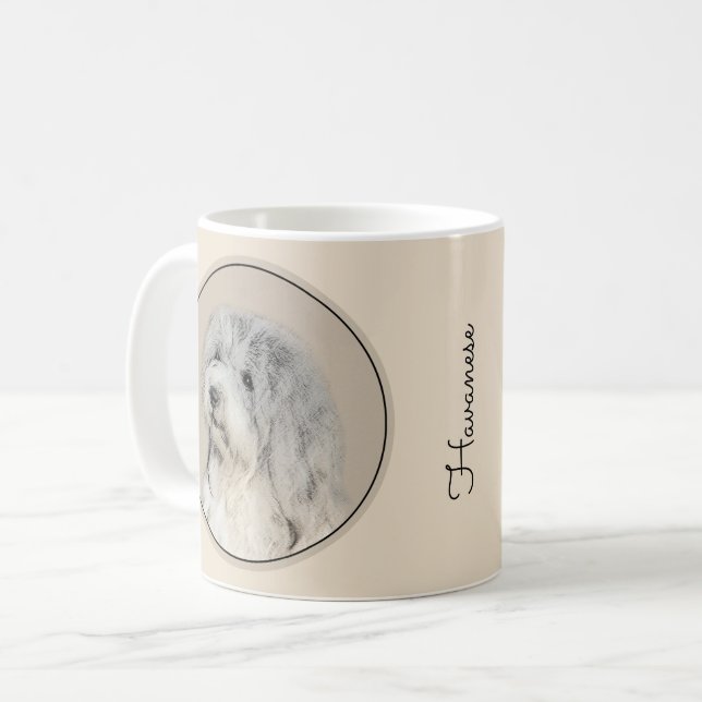 Havansk (Guld Sable) färgning - Originalkonst av H Kaffemugg (Framsida vänster)