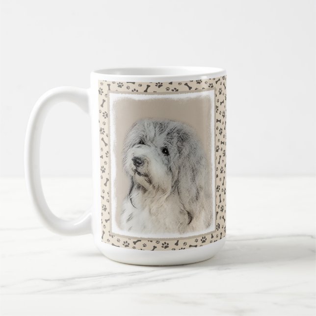 Havansk (Guld Sable) färgning - Originalkonst av H Kaffemugg (Vänster)