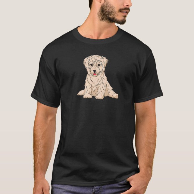 Havansk lekfull och vänlig hund t shirt (Framsida)