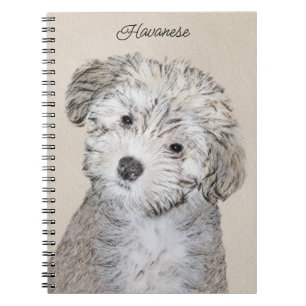 Havansk marionettmålning - Cute Original Hund Art Anteckningsbok