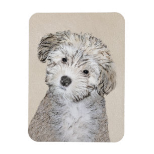 Havansk marionettmålning - Cute Original Hund Art Magnet