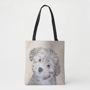 Havansk marionettmålning - Cute Original Hund Art Tygkasse