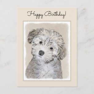 Havansk marionettmålning - Cute Original Hund Art Vykort
