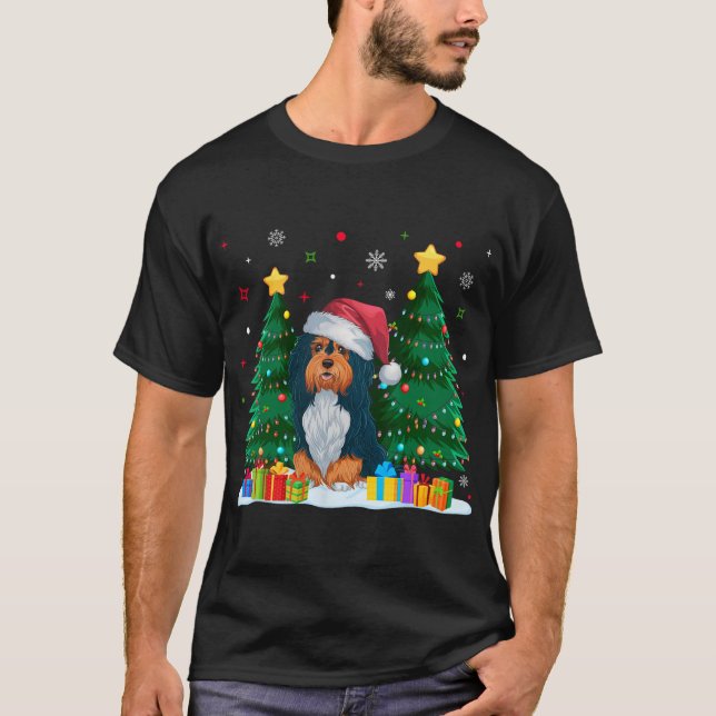Havanska Hundälskare Santa Hat Ugly jul Sweat T Shirt (Framsida)