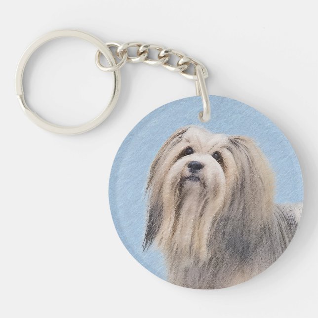 Havanska (Silver) målning - Cute Original Hund Art (Framsidan)