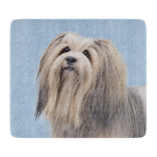 Havanska (Silver) målning - Cute Original Hund Art (Framsidan)