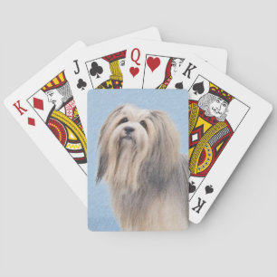 Havanska (Silver) målning - Cute Original Hund Art Casinokort