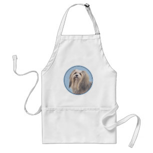 Havanska (Silver) målning - Cute Original Hund Art Förkläde