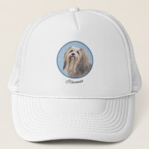 Havanska (Silver) målning - Cute Original Hund Art Keps