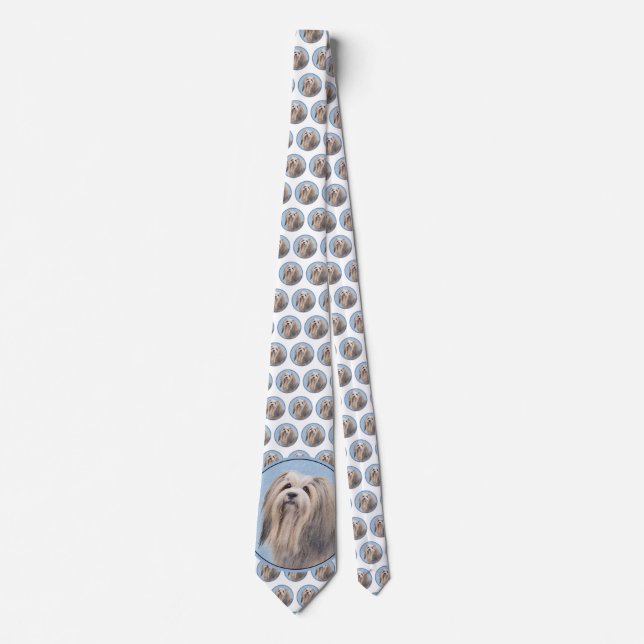 Havanska (Silver) målning - Cute Original Hund Art Slips (Framsida)