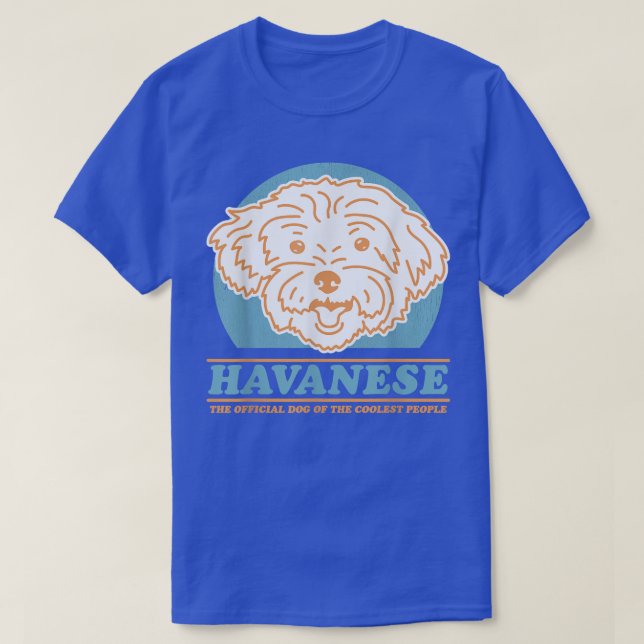 Havanskt Hund i det kolaste Hundägare havanesiska T Shirt (Design framsida)
