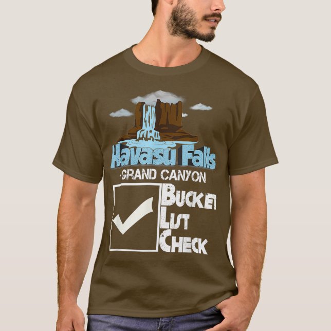 HAVASU FALLS Grand Canyon Hiking Souvenir Gift T Shirt (Framsida)