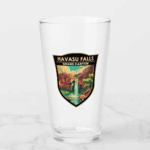 Havasu Falls Grand Canyon Travel Art Vintage Glaskopp