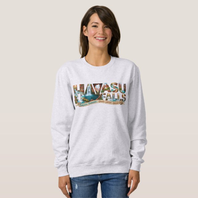 Havasu Falls Turkos vattenfall Dold kanjon T Shirt (Hel framsida)
