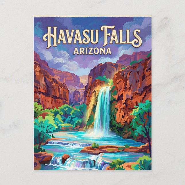 Havasu Falls USA -> Havasu Falls USA översätts til Vykort (Framsida)