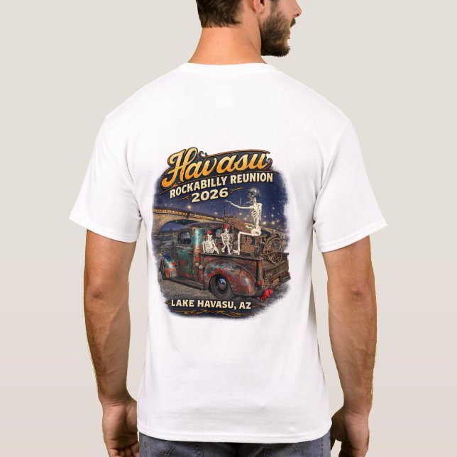 Havasu Rockabilly Reunion 2026 T-Shirt (Baksida)