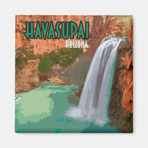 Havasupai indisk reservation Arizona Mooney Falls Magnet