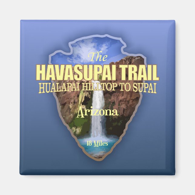 Havasupai-spår (pilspets) magnet (Framsidan)