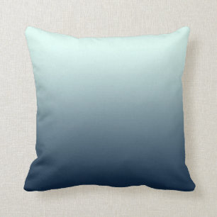 Havblått Ombre Kudde