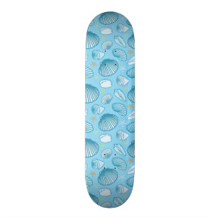 Havblåttmönster Skateboard Bräda 21,5 Cm