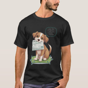 Hävda Min Hund som Beroende Roligt IRS Skatteskämt T Shirt