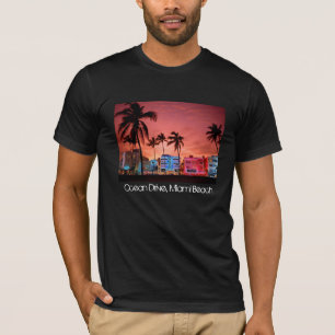 Havdrev - Miami Beach horisontT-tröja T Shirt