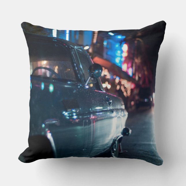 Havdrevvintage car kudde (Framsida)