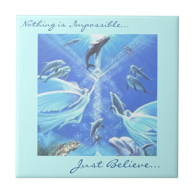 Havdrömmar belägger med tegel kakelplatta (Framsidan)