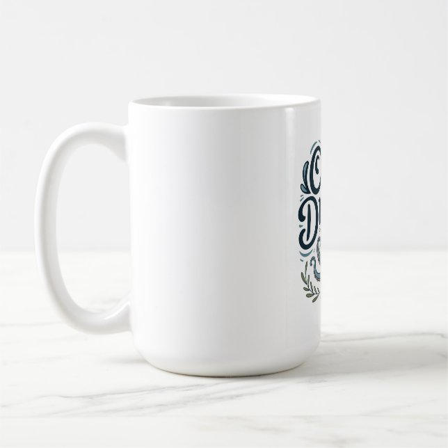 Havdrömmare Söt liten bläckfisk med havselement Kaffemugg (Vänster)