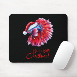 Have a Betta Christmas Funny Santa Fish Lover Pun Musmatta