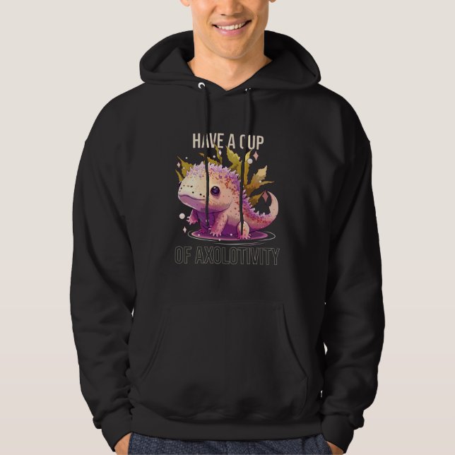 Have A Cup of Axolotivity Axolotl  Mexican Walking Hoodie (Framsida)