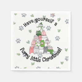 Have a furry little Christmas Pappersservett