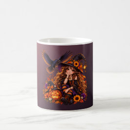Have a Magical Halloween Cute Witch Kaffemugg