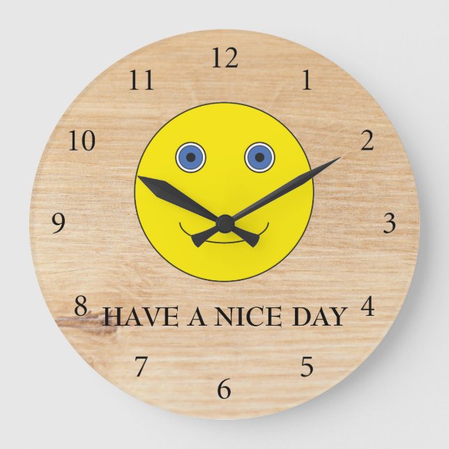 Have a nice day stor klocka (Framsida)