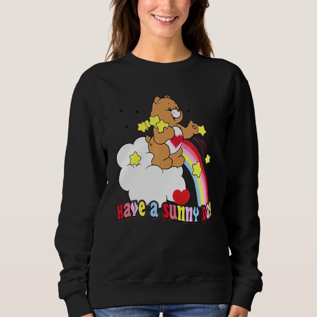 Have A Sunny Day Teddy Bear Rainbow T Shirt (Framsida)