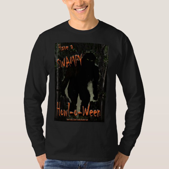 HAVE A SWAMPY HOWL-O-WEEN T-Shirt (Framsida)