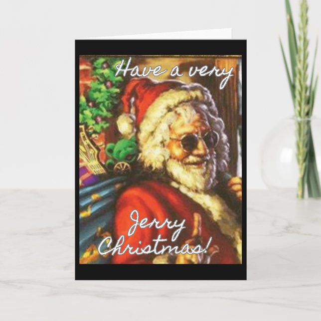 Have A Very Jerry Christmas Garcia Santa Holiday  Kort (Framsida)
