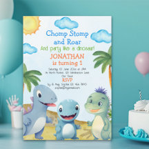 Have fun like a Dinosaur, Birthday boy