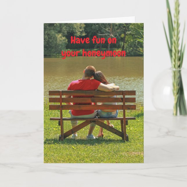 Have fun on your honeymoon. kort (Framsida)