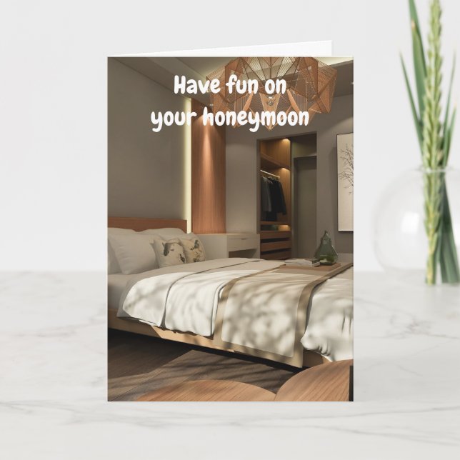Have fun on your honeymoon. kort (Framsida)
