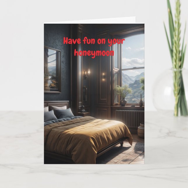 Have fun on your honeymoon. kort (Framsida)