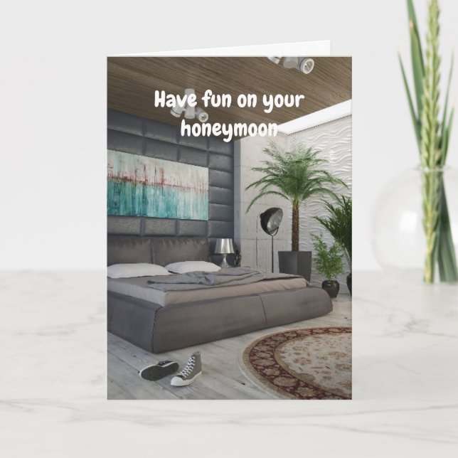Have fun on your honeymoon. kort (Framsida)