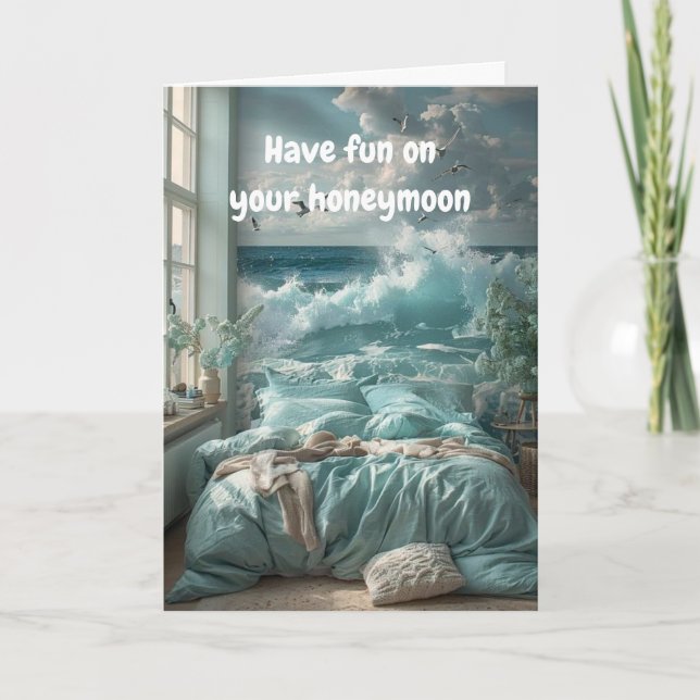 Have fun on your honeymoon. kort (Framsida)